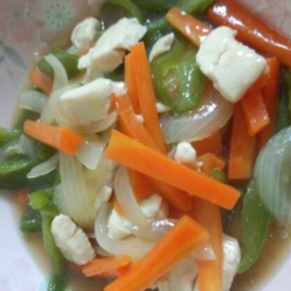 冷蔵庫のお野菜とお凍り豆腐でつくりました！優しい味でとても美味しかったです♪また作りたいです♪(^^*)